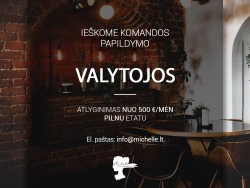Ieškoma valytoja-indų plovėja dirbti restorane (2)