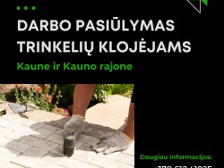 IEŠKOMI TRINKELIŲ KLOJĖJAI ТРЕБУЮТСЯ КЛАДЧИКИ ТРОТУАРНОЙ ПЛИТКИ (2)