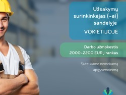 Užsakymų surinkėjas darbui sandėlyje Vokietijoje (2)